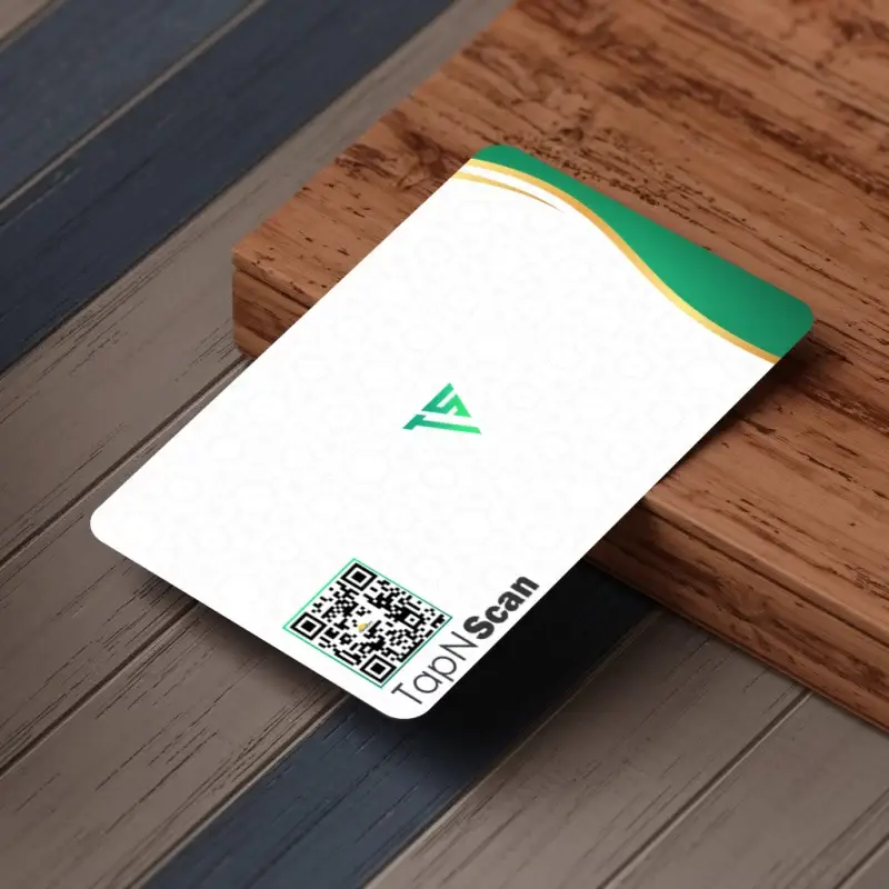 white-nfc-business-card Business Card (fully customizable according to your profession)