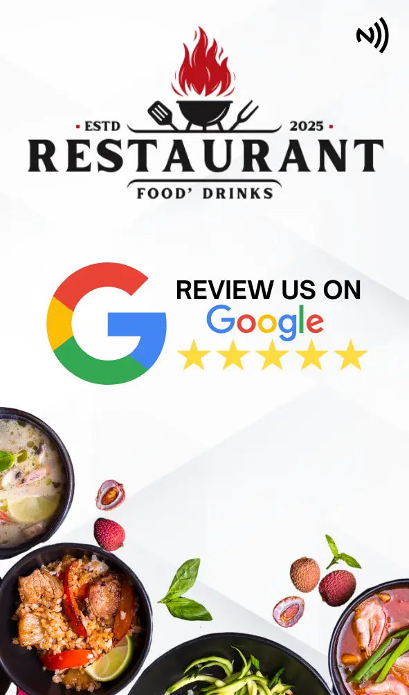 1 Restaurant Rating Boost Card - Customizable