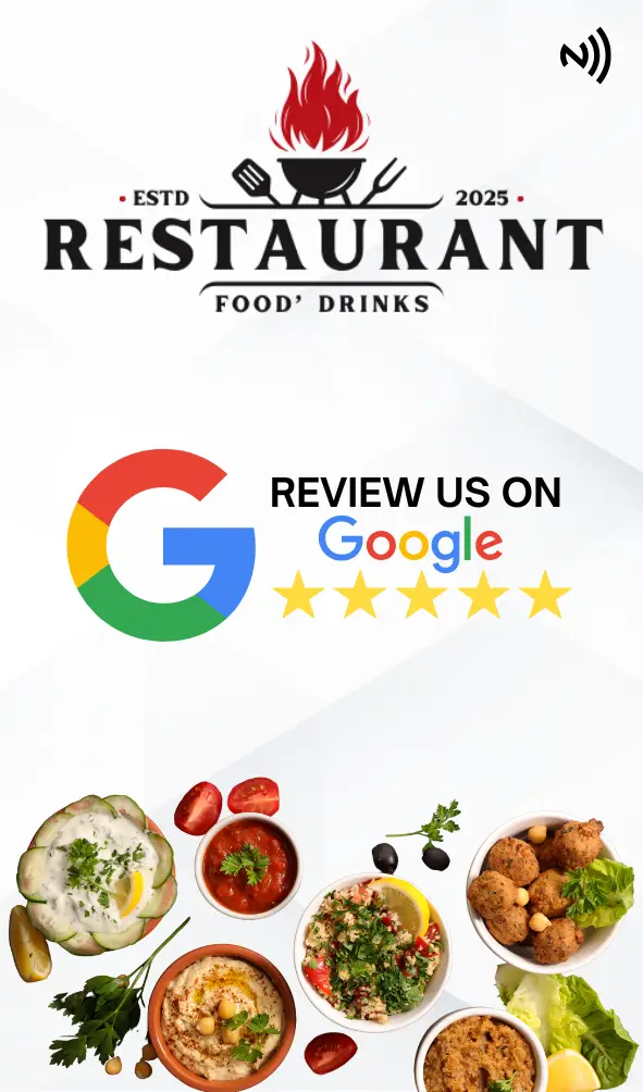 2 Restaurant Rating Boost Card - Customizable